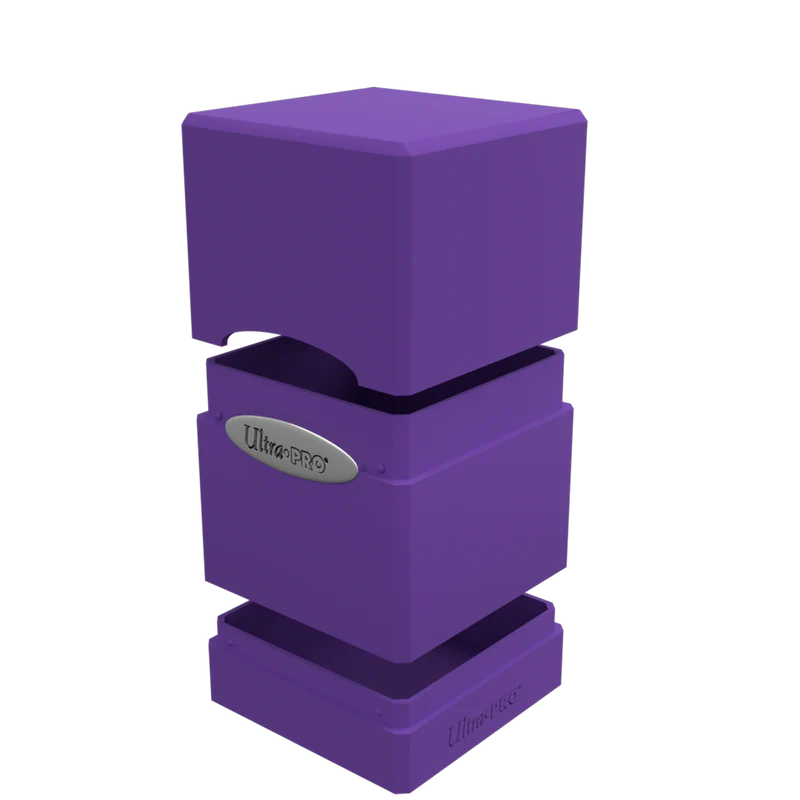 Classic Satin Tower Deck Box royal purple